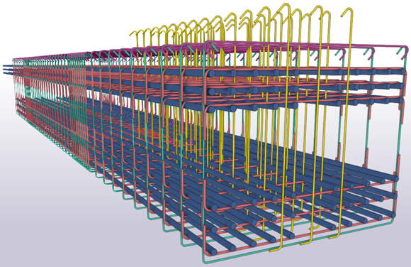 Engineer analyzing structural performance on screen