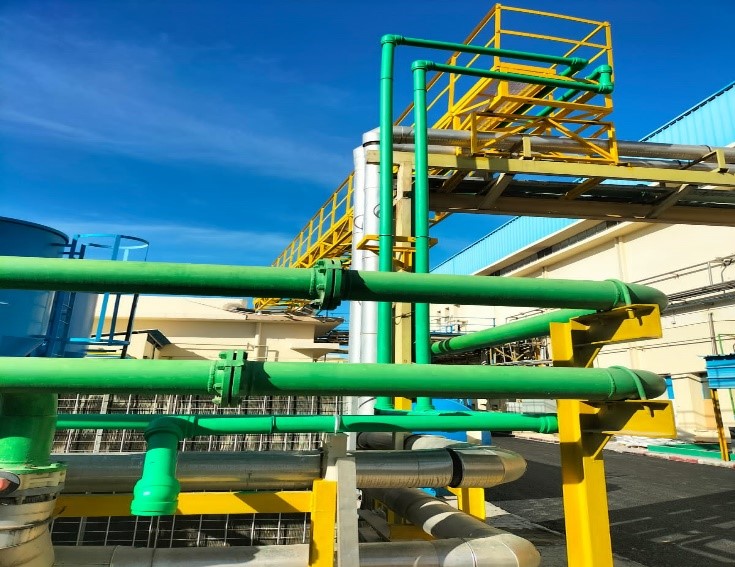 Technical drawing on table in a construction office